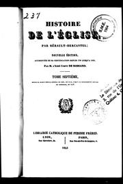 Cover of: Histoire de l'église