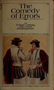 Cover of: The comedy of errors. by William Shakespeare