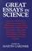 Cover of: Great essays in science
