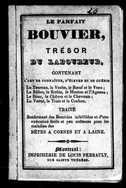 Cover of: Le Parfait bouvier, trésor du laboureur by 