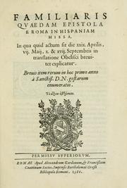 Cover of: Familiaris qvaedam epistola e Roma in Hispaniam missa by G. P.