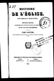 Cover of: Histoire de l'église