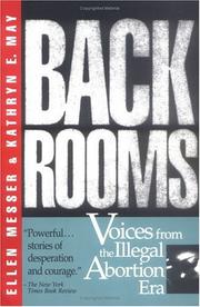 Cover of: Back rooms: voices from the illegal abortion era