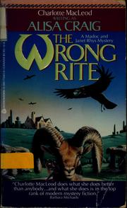 Cover of: The wrong rite by Charlotte MacLeod