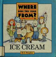 Cover of: Ice cream by H. I. Peeples