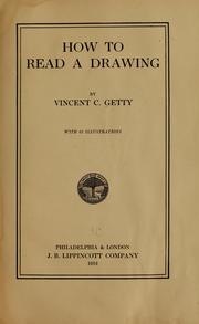 Cover of: How to read a drawing by Vincent C. Getty