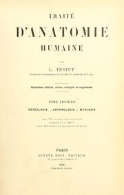 Cover of: Traité d'anatomie humaine