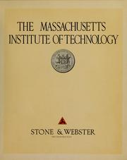 Cover of: The Massachusetts institute of technology. by Stone & Webster, inc.