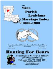 Cover of: Winn Parish Louisiana Marriage Records 1886-1903