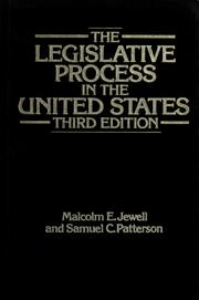 Cover of: The legislative process in the United States