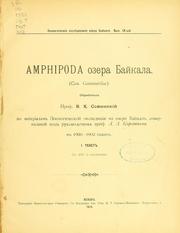 Cover of: Wissenschaftliche Ergebnisse einer zoologischen Expedition nach dem Baikal-See unter Leitung des Professors Alexis Korotneff in den Jahren 1900-1902.