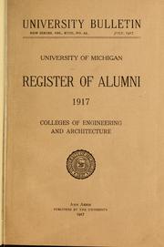 Register of alumni by Michigan. University. Colleges of engineering and architecture. [from old catalog]