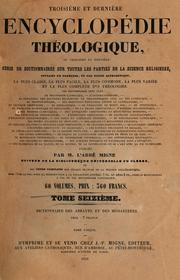 Cover of: Dictionnaire des abbayes et monastères: ou, Histoire des établissements religieux érigés en tout temps et en tous lieux
