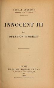 Innocent III by Achille Luchaire