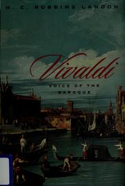 Cover of: Vivaldi by H. C. Robbins Landon