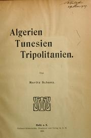Cover of: Algerien, Tunesien, Tripolitanien