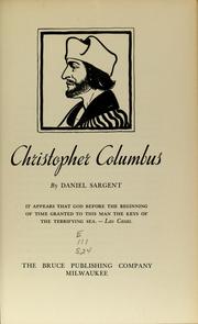 Cover of: Christopher Columbus by Daniel Sargent