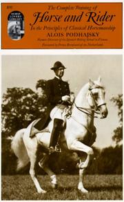 Cover of: Complete Training of Horse and Rider by Alois Podhajsky