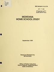 Cover of: Montana home school study by Bill Kennedy