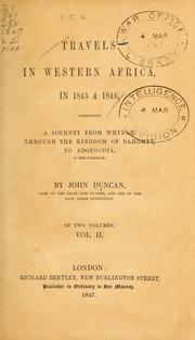 Cover of: Travels in Western Africa, in 1845 & 1846: comprising a journey from Whydah, through the kingdom of Dahomey, to Adofoodia, in the interior.