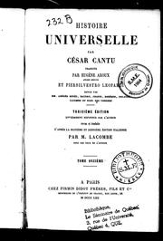 Histoire universelle by Cesare Cantù