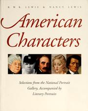 Cover of: American characters | R. W. B. Lewis