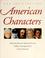 Cover of: American characters