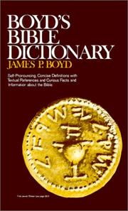 Cover of: Boyd's Bible Dictionary by J. Boyd