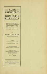 Cover of: Basic principles of domestic science by Lilla Pauline Frich