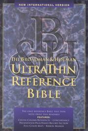 Cover of: NIV UltraThin Reference Bible (Black Genuine Leather) | 