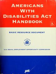 Cover of: Americans with Disabilities Act handbook.