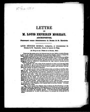 Cover of: Lettre de Louis Zéphirin Moreau, archiprêtre, s'annonçant comme administrateur du diocèse de St. Hyacinthe by Louis-Zéphirin Moreau