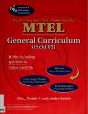 Cover of: The best teachers' test preparation for the MTEL general curriculum (field 03)