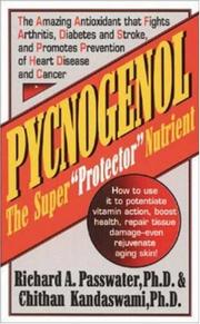 Cover of: Pycnogenol by Richard A. Passwater