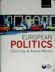 Cover of: European politics by Colin Hay, Anand Menon