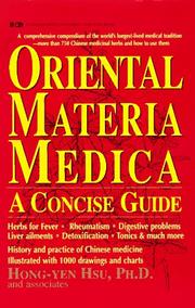 Cover of: Oriental materia medica: a concise guide
