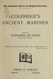 Cover of: Coleridge's Ancient mariner