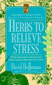 Cover of: Herbs to relieve stress | Hoffmann, David
