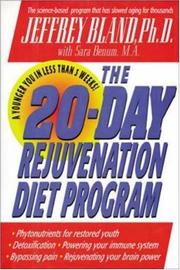 Cover of: 20-day rejuvenation diet program: with the revolutionary Phytonutrient Diet