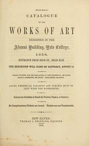 Cover of: Catalogue of paintings in the south room of the Gallery of Yale College