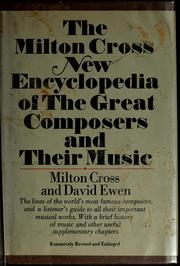 Cover of: New encyclopedia of the great composers and their music