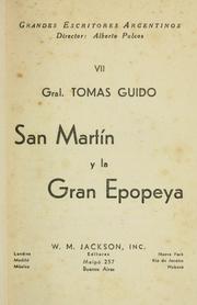Cover of: San Martín y la gran epopeya