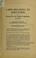 Cover of: Laws relating to education enacted by the Florida Legislature of 1917