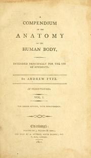 Cover of: A compendium of the anatomy of the human body | Fyfe, Andrew