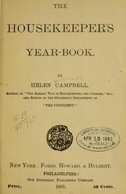 Cover of: The housekeeper's year-book