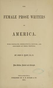 Cover of: The female prose writers of America. by Hart, John S.