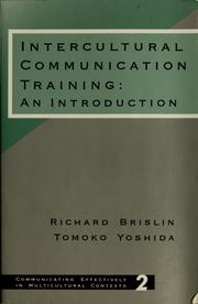 Cover of: Intercultural communication training: an introduction