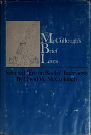Cover of: McCullough's Brief lives: selected "Eye on books" interviews