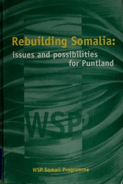 Cover of: Rebuilding Somalia by 