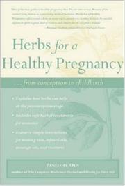 Cover of: Herbs for A Healthy Pregnancy
